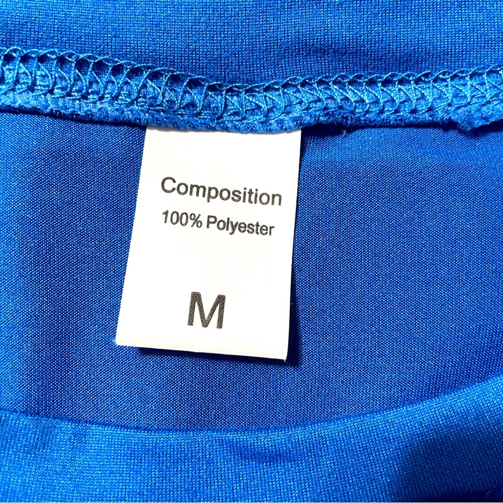 Blue Side Slit Tank Top - Picture 4 of 4